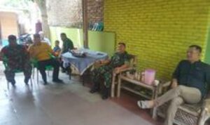 Danramil 0201-16/TM Bersama Anjangsana Idul Fitri 1444 H Rumah Tokoh Masyarakat