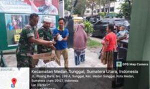 Koramil 0201-06/MS Kodim 0201/Medan Laksanakan Jumat Berbagi untuk Masyarakat Warga Binaan