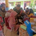 Babinsa Sumberaji Kawal Pelaksanaan Posyandu