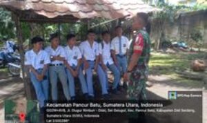 Melalui Komsos, Babinsa Berikan Motivasi Kepada Pelajar Siswa SMA Di Wilayah Binaan