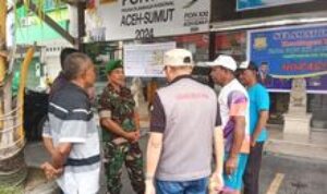 Danramil Pantau Pengamanan Hotel untuk Kontingen PON XXI Aceh-Sumut 2024