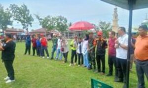 Babinsa Koramil 0201-16/TM Hadiri Pembukaan Turnamen Sepak Bola Antar Sekolah Sepak Bola di Deli Serdang