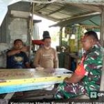 Babinsa dan Kepling Bahas Upaya Pengamanan Wilayah untuk Antisipasi Tawuran Remaja di Medan Denai