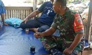 Babinsa Jalin Silaturahmi dan Keakraban Bersama Warga Desa Tandam Hilir 2