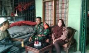 Pererat Silaturahmi, Babinsa Anjangsana ke Rumah Warga Binaan