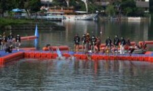 Para Atlet Renang Perairan Terbuka PON XXI 2024 Kagumi Keindahan Danau Toba