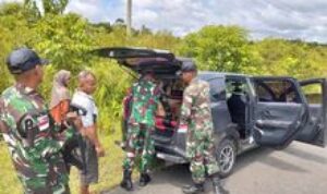 Aksi Cegah dan Tangkal, Satgas Yonzipur 5/ABW Sweeping Keamanan Wilayah