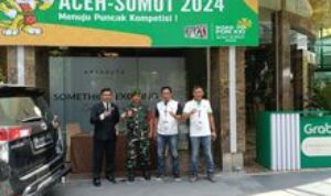 Babinsa Koramil 0201-01/Mp Melaksanakan Pengamanan PON di Sumut