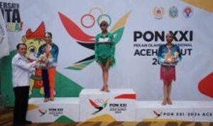 Pj Gubsu Nonton Langsung ke Venue Dancesport, Atlet Sumut Makin Semangat