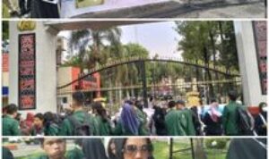 Ratusan Guru Honorer Langkat Demo Polda Sumut, Tangkap Kadis