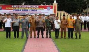 Kasdim 0209/Labuhanbatu Ikuti Apel Gelar Pasukan Operasi "Zebra Toba - 2024"