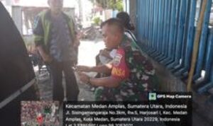 Melalui Komsos, Babinsa Koramil 0201-08/MA Berikan Beberapa Himbauan Kepada Tukang Becak