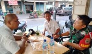 Melalui Komsos, Babinsa Bina Hubungan Silaturahmi Bersama Lurah dan Kasi Trantib