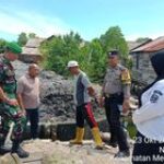 Banjir Rob Ancam Wilayah Pesisir Medan Labuhan, Tiga Pilar Lakukan Perbaikan Tanggul