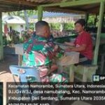Babinsa Koramil 0201-14/PB Laksanakan Komsos di Warung Kopi Namu Batang