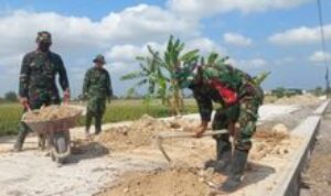 Jelang Penutupan, Satgas TMMD Sengkuyung Tahap IV Laksanakan Finishing