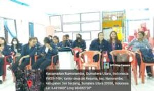 Babinsa Koramil 14/PB Hadiri Acara Perpisahan Mahasiswi PBL Universitas Prima di Desa Jati Kesuma