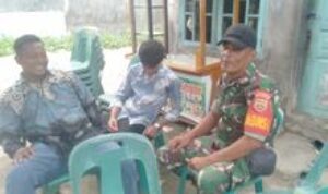 Babinsa Koramil 0201-09/MB Serda Setiawan Lakukan Komunikasi Sosial Bersama Warga Binaan