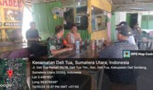 Babinsa Koramil 15/DT Jalin Silaturahmi dengan Warga Deli Tua Barat