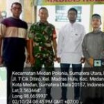 Jajaran Babinsa Koramil 0201-05/MB Aktif Laksanakan Posko Trantibum Bersama Tiga Pilar Kelurahan