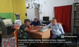 Babinsa Bersama Kepala Lingkungan Harjosari I Gelar Komsos Di Kantor Lurah