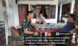 Melalui Komsos, Babinsa Koramil 0201-08/MA Bersama Warga Bahas Ketahanan Pangan