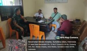 Babinsa Koramil 0201-08/MA Terus Perkuat Kerjasama Dengan Aparatur Kelurahan Dan Kepling