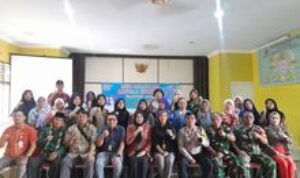 Danposramil 0201-05/MB Hadiri Kegiatan Lokakarya Mini Lintas Sektor UPT Puskesmas Kampung Baru