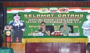 Kunjungan Kerja Pangdam I/BB Diwilayah Teritorial Kodim 0212/Tapsel