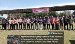 Anggota Koramil 0201-08/MA Menghadiri Acara Pelantikan KPPS Kecamatan Medan Johor