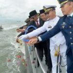 Upacara Tabur Bunga di Perairan Belawan Berlangsung Khidmat