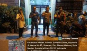 Cegah Terjadinya Kejahatan Malam Hari, Serda R Gulo Aktif Laksanakan Posko Trantibum Bersama Tiga Pilar Kelurahan Sukaraja
