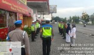 Serma Sutrisno Babinsa Koramil 0201-02/MT Turut Amankan Natal Dan Tahun Baru di Pos Cemara