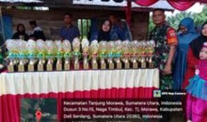 Babinsa Koramil 0201-16/TM dan Kepala Desa Naga Timbul Hadiri Perlombaan MTQ Tingkat Desa