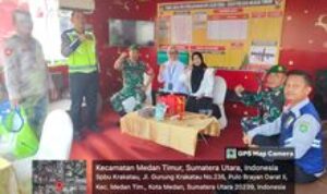 Pengamanan Nataru dan Pengecekan Personel di Pos Pam Cemara Ops Lilin Toba 2024 Wilayah Koramil 0201-02/Medan Timur