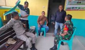 Babinsa Serka Safari Jalin Silaturahmi dengan Trantib dan Staf Kelurahan Sunggal