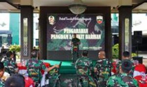 Pangdam I/BB Awali Tugas dengan Entry Briefing dan Pengarahan kepada Prajurit