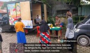 Babinsa Koramil 0201-04/MK Monitoring Pasar Murah Sembako di Medan Area