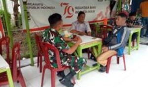 Demi Menjalin Hubungan Baik, Babinsa Koramil 0201-04/MK melaksanakan Komsos Dengan Warga Binaan