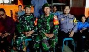 Babinsa Koramil 09/MB dan Bhabinkamtibmas Sinergi Amankan Ibadah Natal di Bagan Deli