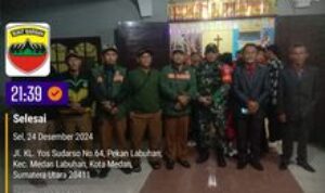 Personel Koramil 0201-10/MM Amankan Perayaan Natal di Medan Marelan dan Labuhan