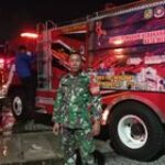 Babinsa Koramil 0201-05/MB Memonitor Peristiwa Kebakaran Di Karim MS Kel. Jati