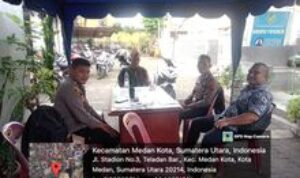 Personil Koramil 0201-04/MK Bersama Personil Polsek Medan Kota Monitoring Penghitungan Perolehan Suara di Tingkat Kecamatan Medan Kota