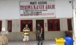 Babinsa Sei Agul Serda Sholihin Gelar Komsos Bersama Pengurus Panti Asuhan Terima Kasih Abadi