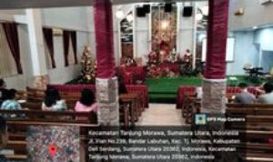 Ciptakan Rasa Aman & Nyaman, Babinsa Koramil 0201-16/TM Monitoring Ibadah Natal Kecamatan Tanjung Morawa Tahun 2024