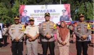 Awali Tahun 2025, Kapolres Langkat Pimpin Upacara Kenaikan Pangkat Personel