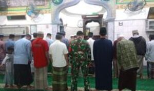 Babinsa Koramil 0201-16/TM Serka Bejo Prayitno Laksanakan Safari Subuh di Masjid Al-Khlas,Desa Tanjung Baru