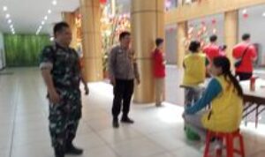 Babinsa Koramil 0201-16/TM dan Bhabinkamtibmas Polsek Tanjung Morawa Monitor Perayaan Imlek di Vihara Budha Murni