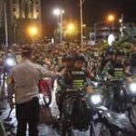 Patroli Skala Besar Gabungan TNI-Polri Sukses Amankan Malam Tahun Baru Imlek di Medan