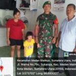 Peduli, Babinsa Kelurahan Sukaraja Sambangi Balita Stunting